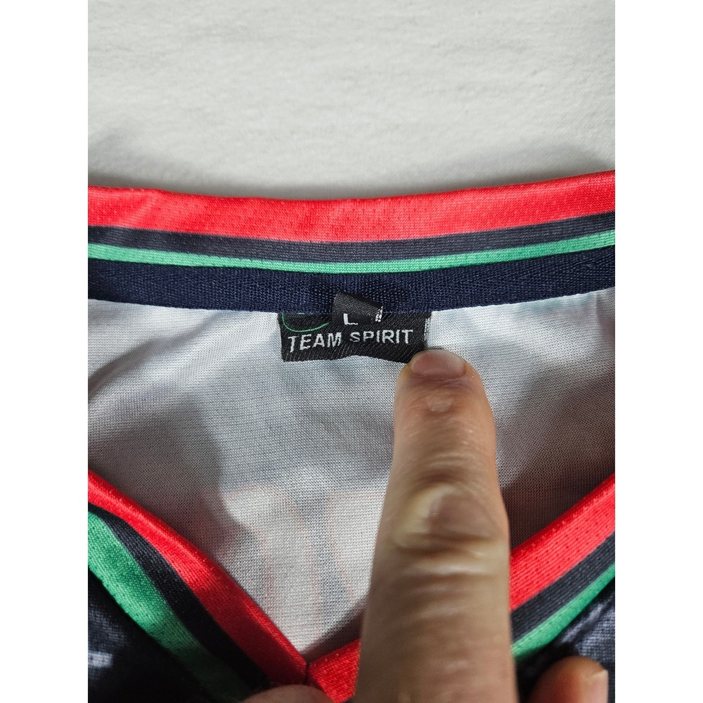 Team Spirit Libya Basketball Jersey Black All Over Print M. Buzgaiya 99 Mens L - Picture 4 of 6